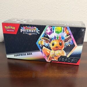 Pokemon Prismatic Evolutions Surprise Box with Vibrant Eevee